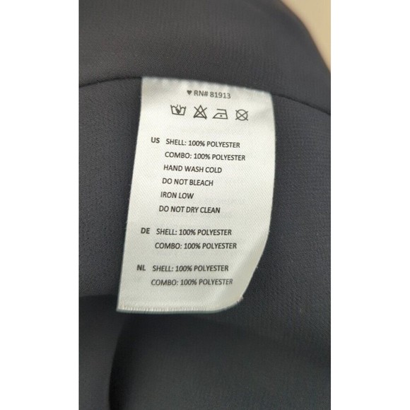 COOPER & ELLA Black Tank Top T-back Blouse Floral Metallic Chiffon Zipper XS - Picture 5 of 5